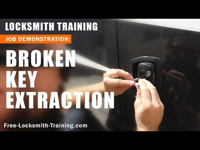 Broken Key Extraction | How to Remove a Broken Key From a Lock| Free-Locksmith-Training.com