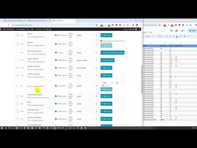 Product Stock Sync with Google Sheet for WooCommerce | Prodct Sync master Sheet | Manage Stock