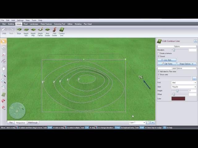 Realtime Landscaping Architect-  Contour Lines