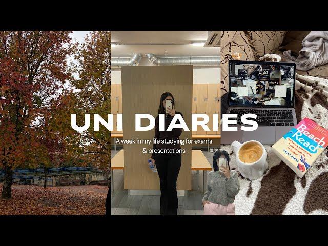 Uni Diaries  | A week in my life studying for exams & presentations ️