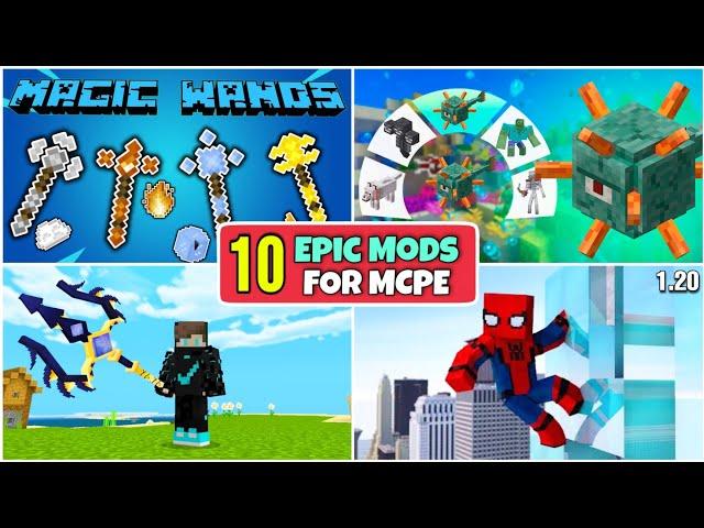 Top 10 epic mods for minecraft pocket edition || Best Minecraft mods 1.20 || Annie X Gamer ||