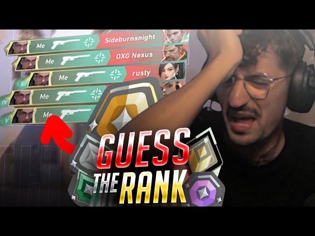 MEIN ERSTES GUESS THE RANK!