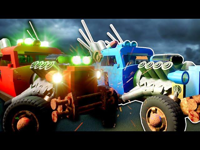 A Zombie Car is After Us! - Brick Rigs Multiplayer Gameplay