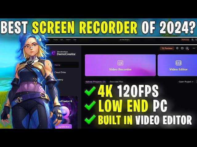 THE Best Screen Recorder in 2024 - 4K 120FPS | Wondershare DemoCreator