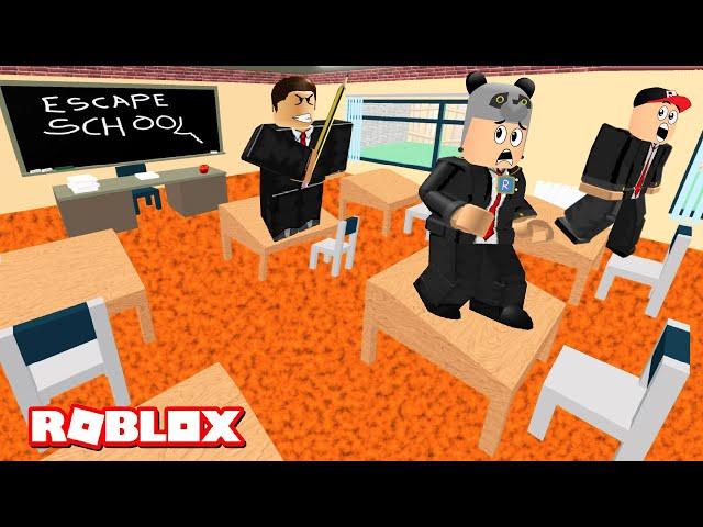 Çılgın Okuldan Kaçıyoruz!! - Panda ile Roblox Escape School Obby