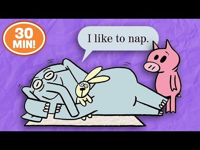 I Will Take a Nap With Elephant and Piggie ️ + More Mo Willems Workshop Read Alongs for Kids