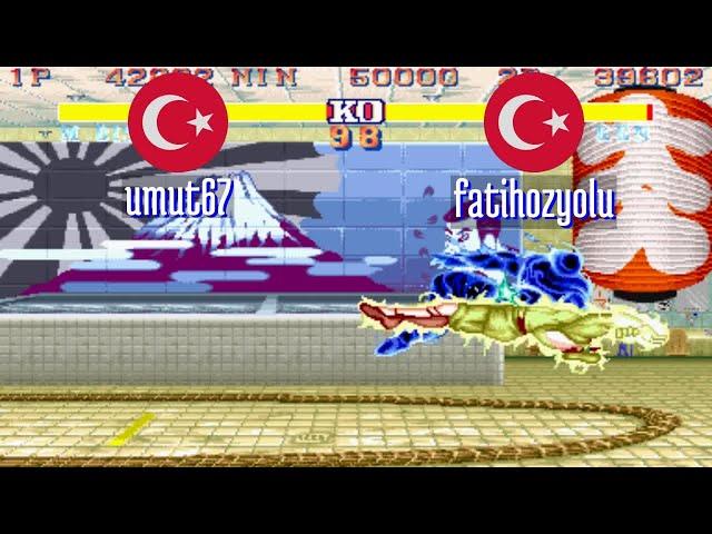 FT5 @sf2ce: umut67 (TR) vs fatihozyolu (TR) [Street Fighter II Champion Edition Fightcade] Jun 19