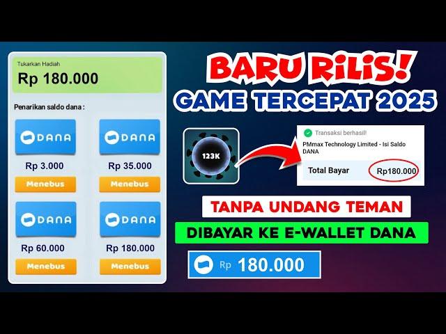 Rp180RIBU TIAP HARI.! GAME PENGHASIL UANG 2025 | APLIKASI PENGHASIL SALDO DANA TERCEPAT 2025