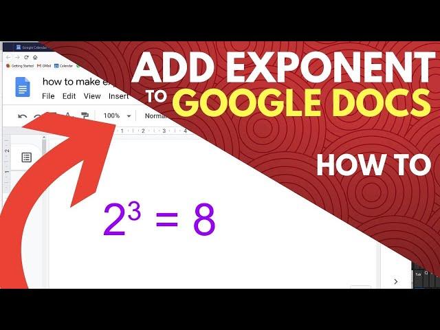 How to Make Exponents in Google Docs