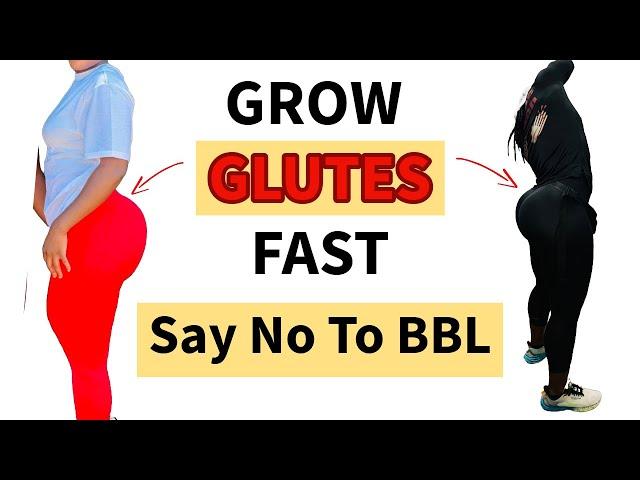 FASTEST GLUTE GROWTH EVER the natural way NO need for BBL | Save your MONEY do THIS instead