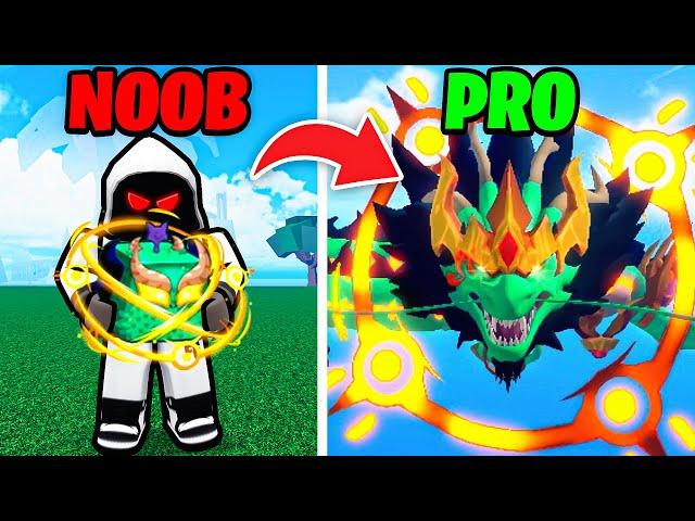 Noob To Pro Using The NEW DRAGON FRUIT.. (Blox Fruits)