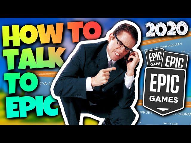 How To Contact Epic Games Support 2020! (To Fix Support A Creator Code Applications Error)