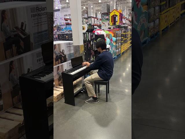 #shorts #piano Talented guy playing cheap Piano at Cosco