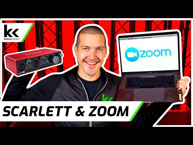 Setup Scarlett 2i2 Interface For Zoom Video Conferencing