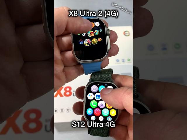 Top 4G Android SmartWatch! X8 Ultra 2 (4G) vs S12 Ultra 4G which is better? #shorts #viral #video