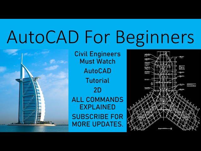 Autocad for beginners in very simple way. #part 01