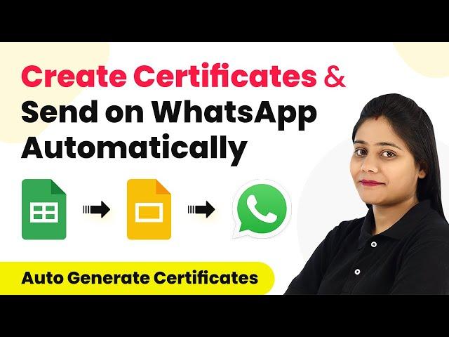 How to Create Personalized Certificates & Send on WhatsApp - Google Sheets, Google Slides & WhatsApp