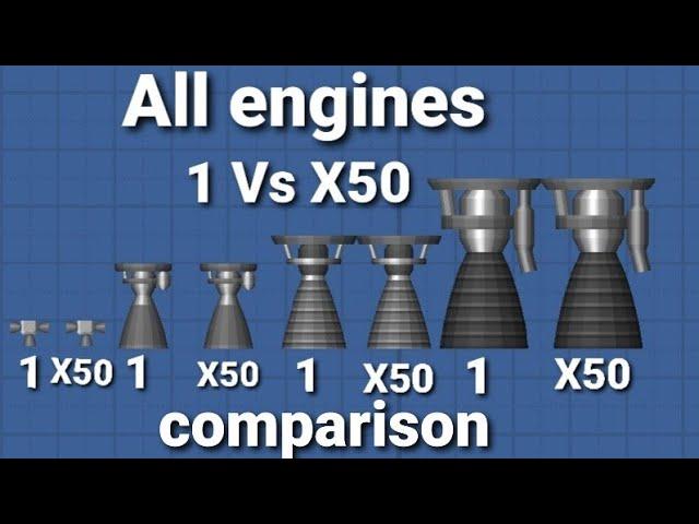 All engine. 1 Vs X50 comparison. sfs 1.52