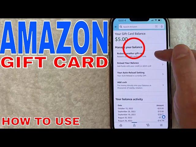   How To Use Amazon Gift Card 