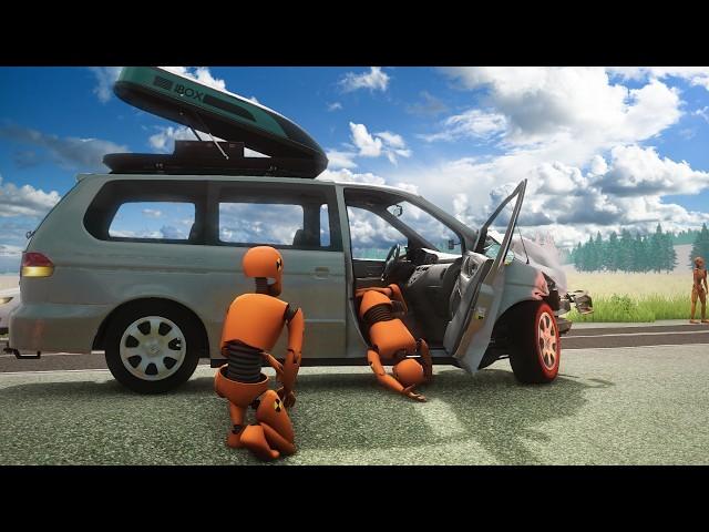 BeamNG Drive - Realistic Car Crashes #11