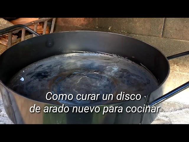 Curado de disco de arado para cocinar por primera vez