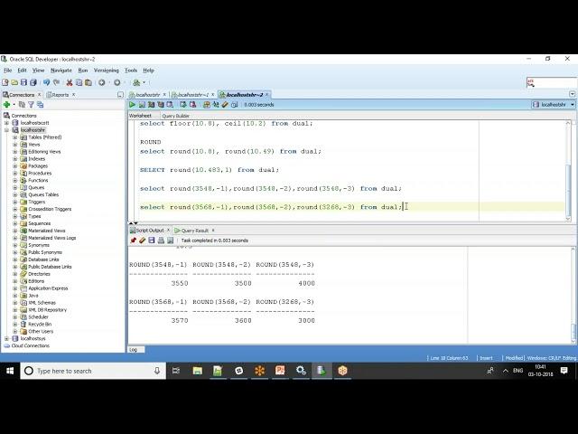 Oracle SQL Tutorial Number Functions