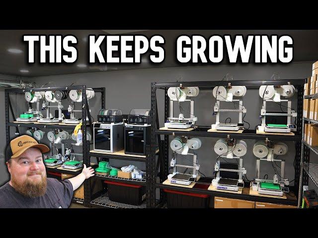 Expanding My 3D Print Farm with More Printers! // 3D Printing Business