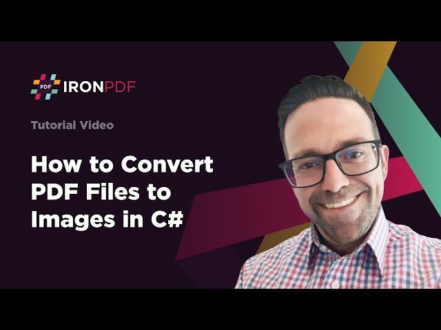 How to Convert PDF Files to Images in C# | IronPDF