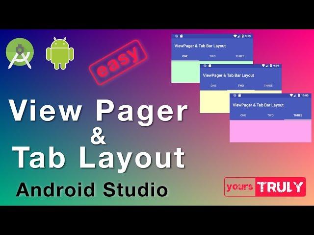 View Pager | Tab Layout | Android Studio