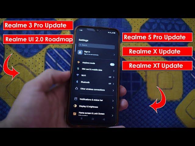 Realme 3 Pro, X, Xt, 5 Pro Realme UI 2 0 Update Early Access Roadmap Date | BhushanDroid