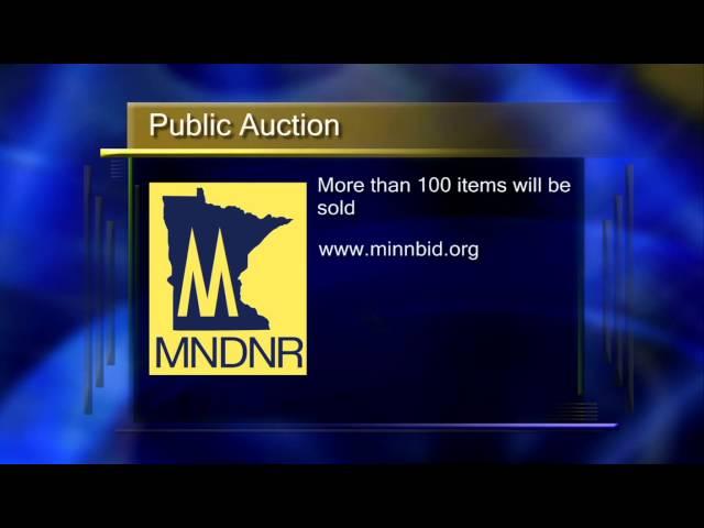 Minnesota DNR Public Auction of Surplus Equipment - Lakeland News at Ten - August 28, 2014