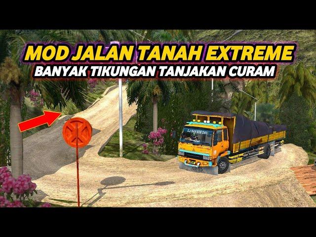 COBAIN KALAU MAMPU. MOD MAP JALAN TANAH EXTREME BUSSID