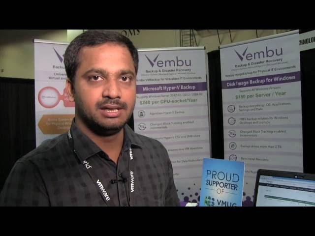 VMworld 2016 Video Interview with Vembu Technologies