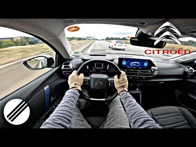 CITROËN ë-C4 TOP SPEED DRIVE ON GERMAN AUTOBAHN 