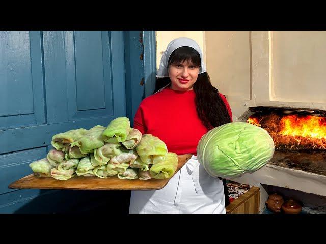 Beauty Cooks Ukrainian National Dish - Golubtsy! Stuffed Cabbage with Beef and Rice