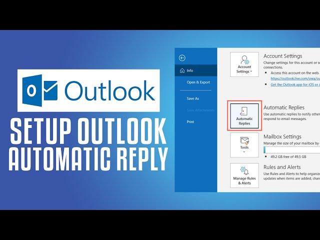 How To Setup Outlook Automatic Reply In 2025 | Complete Tutorial Step by Step