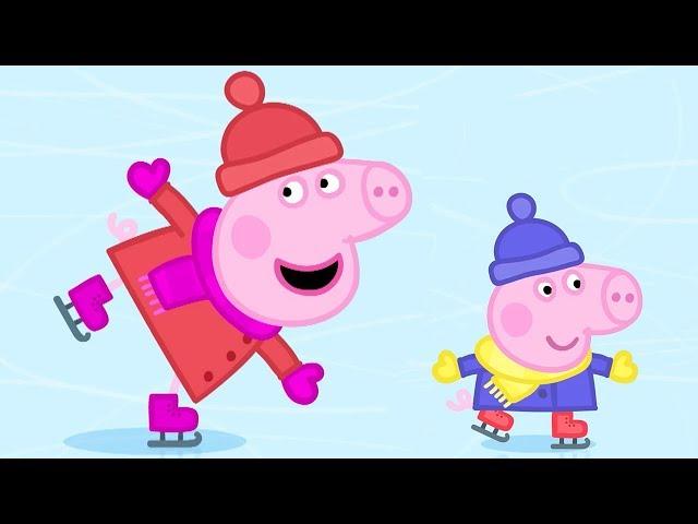 Peppa Pig Español Capitulos Completos - Vamos a patinar -  Episodios de Navidad - Pepa la cerdita