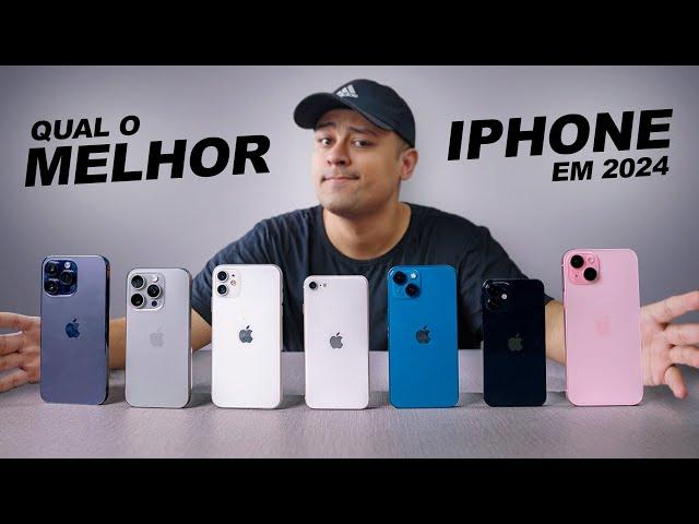 Qual MELHOR iPhone para COMPRAR em 2024! De R$1.000 a 10.000 Todos os MODELOS!