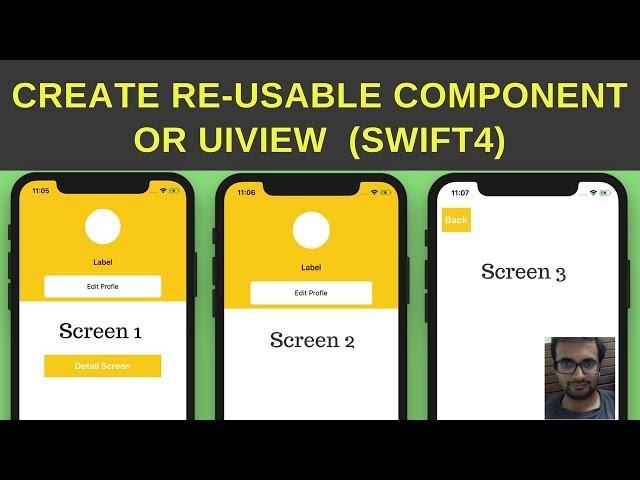 Swift Tutorial -  Create re useable UIView or re usable component objects