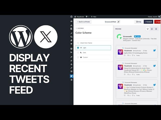 How to Display Recent Tweets in WordPress? Tweets Widget or X Feed Widget Feeds For Free