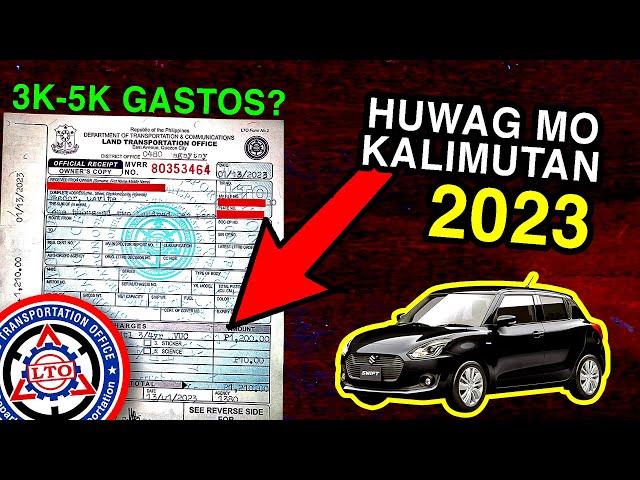 PAANO MAGPAREHISTRO NG SASAKYAN 2023 LTO NEW REQUIREMENT MOTOR VEHICLE CAR REGISTRATION PROCESS 2023