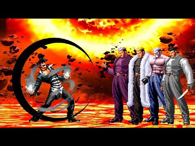 [KOF Mugen] Boss O. Iori AR vs Ryuji Yamazaki Team