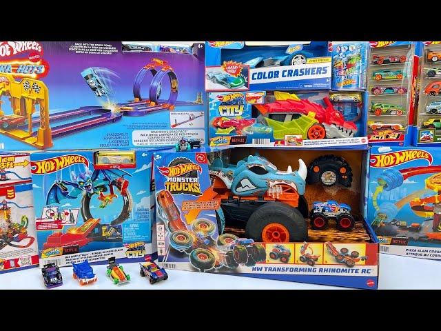 Hot Wheels Let's Race Toys On Netflix | Wild Transforming RC Rhino Monster Truck