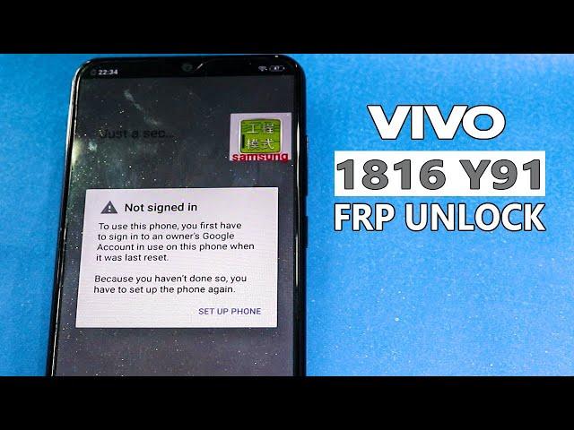 Vivo Y91 Google Account Bypass, Vivo 1816 Y91 Frp Bypass