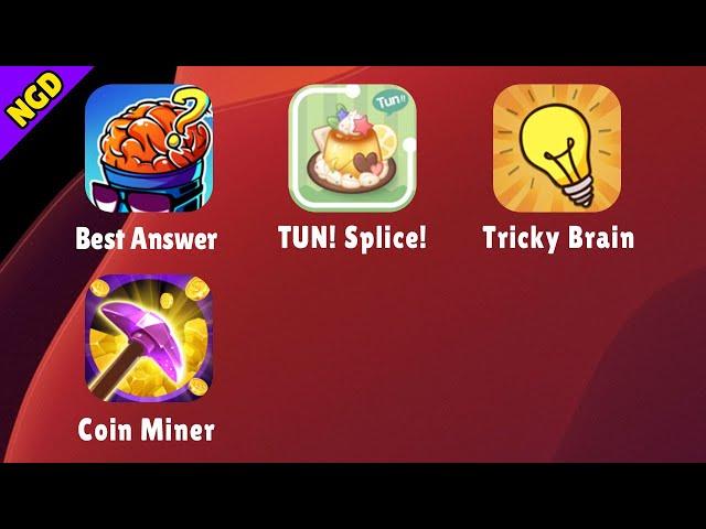 Best Answer: IQ Test, TUN! Splice!, Tricky Brain-Puzzle Game, Coin Miner | New Games Daily