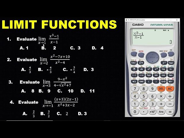 DIFFERENTIATION 1: HOW TO USE CALCULATOR TO FIND THE DERIVATIVE OF A LIMIT FUNCTIONS