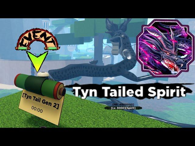 TYN TAILED SPIRIT GEN 2 BOSS spawn location - Shindo Life