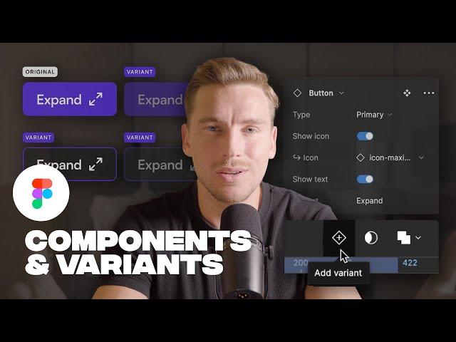 Figma components and variants for beginners