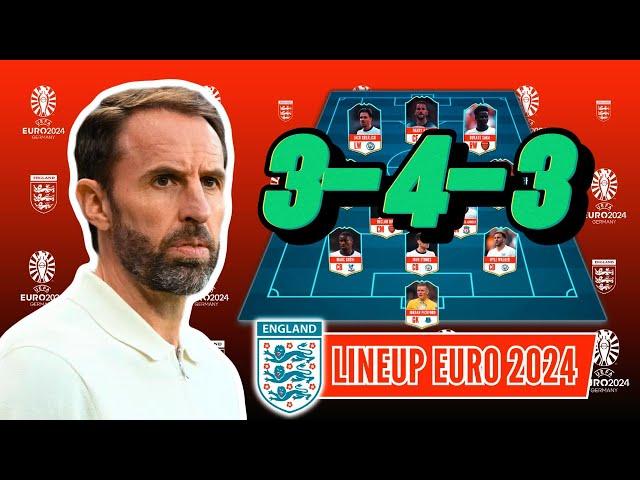 ENGLAND PREDICTED LINEUP EURO 2024 ️ (3-4-3) FORMATION