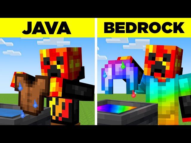 50 JAVA vs BEDROCK Myths in Minecraft!